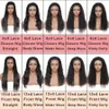 Mänskliga hår spetsavslutningsfront peruker för svarta kvinnor Remy rak kropp Djup Warer Wave With Frontal Glueless Pre Placka 4x4 13x4 Kinky Curly Brazilian Vigirn Weave