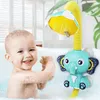 Brinquedo bonito do banho de elefante - bomba de água automática elétrica com chuveiro de mão Sprinkler-Bath Bathtub Brinquedos para crianças bebês crianças