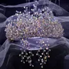 Discount Luxury Bridal Crowns Tiaras Headpieces Fancy Wedding Jeweleries birthday party princess Crown hair Decors jewels brides j9882200