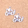 57 pcs Antique Prata Bronze Banhado Eu Adoro Golfe Charms Pingente DIY Colar Pulseira Pulseira Bangle Achados 17 * 22mm