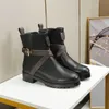 Luxo designer de plataforma de plataforma de boot moda mulher salto bootie ranger com caixa original