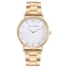 Horloges Vente Chaude Rose Gold Women's Horloges Mode Meisjes Dames Rvs Clock Quartz Polshorloge Montre Femme *