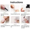 Tamax 1pc Clip på naglar Klämmor för snabbbyggnad Poly UV Nail Forms Assistent Tool DIY Plastfinger Extension Clips NAB009