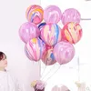 3.2g Wedding Decoration Agate Marble Balloons Colorful Latex Air Baloes for Birthday Party Supplies 12inch