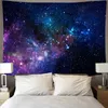 Spectacular space galaxy wall cloth large art tapestry psychedelic wall hanging beach towel polyester fiber blanket yoga 210609