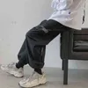 HOUZHOU Pantaloni cargo da uomo estivi Pantaloni cargo neri sottili per uomo Pantaloni grigi stile coreano per uomo Streetwear giapponese G220224