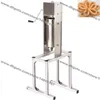 5L rostfritt stål tungt vertikal manuell spansk churera churro fyllningsmaskin med arbetsstativ