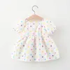 Sommer Neugeborene Baby Mädchen Kleidung Drucken Dot Kleid für Mädchen Baby Kleidung 0-2 jahr Nette Geburtstag Prinzessin Kleinkind kleider Vestido Q0716