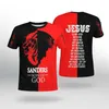 Gott Jesus 3d überall über gedruckte T -Shirts für Menwomen Design Vintage Streetwear T -Shirt übergroß 5xl 6xl Jungen Kleidung Men039S2466685