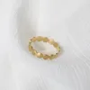 Högkvalitet rostfritt stål smycken för kvinnor polerade 18k guldpläterade öppna armband flickor fantastiska läckra ringar bangle289d