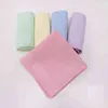 10 pçs / lote cetim algodão mão lenço e cor de doces cor única pigmentada cachecol quadrado 40cm