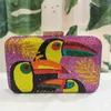 Nxy sac à main nouveauté Toucan oiseau femmes cristal sacs de soirée strass boîte Minaudiere pochette fête Cocktail sac à main 0214