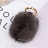 2020 Genuine Mink Fur Small Claws Plush Bunny Wolf Claw Ladies Bag Car Keychain Pendant