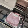 10A Mulheres Designer Tote Bolsas De Ombro Cristal Embelezado Cetim Bolsas De Alta Qualidade Senhoras Cleos Moda Cruz Corpo Axilas Bolsas Bling