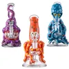 Bong in vetro inebriante Narghilè in stile Halloween Tubi d'acqua unici Soffione doccia Perc Octopus Oil Dab Rigs 14.5 Femmina con ciotola TX825