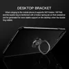Luxe 360 ​​graden metalen ringhouder smartphone mobiele telefoon vingerstandaard voor iPhone 7 6 Samsung tablet met pakket