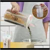 Organizzazione delle pulizie Giardino domesticoScatola di immagazzinaggio in plastica Contenitore ermetico con coperchi per versare Cereali da cucina Bottiglie Fagioli di riso Barattolo Grai secchi
