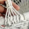 Mobilier de camp bébé hamac berceau balançoire lit né suspendu panier tissé blanc adapté pour 0-6 mois