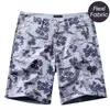 Homens verão casual desempenho estiramento sarja algodão shorts clássico pocekts legwear chino carga 30-48 oversize 210716