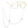 Schicke Sonnenbrillenketten für Damen und Herren, silberfarben, Legierungsperlen, rutschfeste Ketten, Mode, 2021, Zubehör im Großhandel