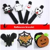 Toy Halloween Plush Pat Hand Circle Slap Bracelet Party Decoratie Bat Pumpkin Ghost Series Clap Toy Bangle8828250