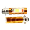 Phares de voiture phare LED H4 feux de croisement et haut trois couleurs COB pour Gy6 Scooter Go Kart 150cc 125cc 50cc