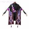 Gorąca gra Gensshin Impact Cosplay Scaramouche Costume Carnival Halloween garnitur jednolity Cartoon Strój Y0913