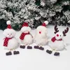 Christmas Decorations Santa Claus Snowman Doll Plush Angel Girl Pendant Christmas Tree Ornaments w-01261