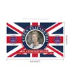 Queen II Platinums Jubilee flag 2022 Union Jack Flags Party faworyzują Queens 70. rocznica Brytyjska pamiątkowe 3 * Dekoracje 5 stóp