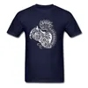 Men's T-Shirts 2022 Squirrel Ornament Decoration Black Tops Tees Men Short Sleeve White T-shirt Cotton Clothes Cartoon Design Gift