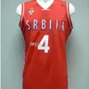 Nikivip Milos Teodosic #4 Basketball Jersey Team Serbia Srbija Serbio Retro Mens All Stitched Custom Any Number Name Jerseys Top Quality