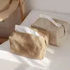 Boîtes à mouchoirs en coton et lin naturel, porte-serviette Simple, fournitures de rangement pour Table à manger, bureau, décoration de bureau
