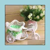 Feestelijke feestartikelen tuin decoratieve bloemen krans bruiloft decoratie driewieler vaas pentagram fiets vazen ​​container mand design pla