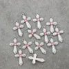 Sword Shaped Rhinestone Crystal Cross Charms 280pcs / Parti 12x20mm 7Colors Pendants Smycken Findings Komponenter Passa Armband Halsband L1554