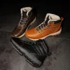 Stivali uomo inverno con pelliccia 2021 scarpe da lavoro da neve calde calzature moda caviglia in gomma 39-48