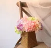 Artificial Flowers Silk Hydrangea Decorative Flower FakeFlowers Bride Bouquet Home Wedding Decorations 6 Colors Optional WLL608