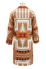 Mélanges de laine pour femmes à manches longues Hippie Gypsy manteaux femmes Boho kaki imprimé ethnique vestes automne hiver manteau chaud vêtements d'extérieur femme 2022 Phy