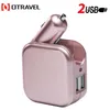 Telefon komórkowy Szybka ładowarka Samochód Samochód Montażowy Domowy Dual-Port USB 2.1A Podróż Szybkie ładowanie 2-w-1 Składane telefony Składane Ładowarka Universal Chargers