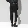 Pantaloni lunghi a matita Pantaloni elasticizzati in spandex invernale nero spesso High Street Fashion 210427