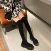 Calcetín de la plataforma de moda de estilo coreano de las mujeres sobre la rodilla