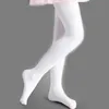 Footies 2022 Spring White Collant per bambini Collant da danza classica per ragazze Calza per bambini Velluto solido