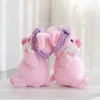 Plush Make Up Pig toy Creative Cosmetic Promotional Gifts Cute Soft High Quality Headband Pink Cotton pad Makeup Toy for Her 210728
