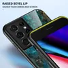 Slim Marble Glossy Tempered Glass Cases For Samsung Galaxy S21 Ultra Note 20 S20 FE 5G S10 Plus Note10 A71 A51 A72 A52