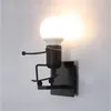 E27 Современный светодиодный настенный лампы Creative Mounted железом Sconce настенный светильник для спальни коридор свет Установленная лампара Pared1 723 V2