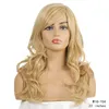26 inches 613# Blonde Synthetic Wig Simulation Human Hair Wigs 3 Styles perruques de cheveux humains WIG-024