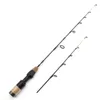 60cm 2 Tips Rod Reel Combos Winter Ice Fishing set Pole Tackle Carbon pole fishing rod with reel 211123