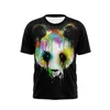 T-shirts 3D-tryck sommar harajuku mode gullig panda mönster kortärmad t-shirt o-nacke casual andningsbar topp