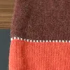 Luźna Jesień Winter Sweter Paski Kobiety Swetry Plus Rozmiar Kobiety S Wysokiej Jakości Zagładniona Blok Kolor Jumper 211011