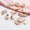 Perline sciolte di conchiglia naturale Accessori per connettori rilegati in oro Orecchini di perle a forma barocca Braccialetti Gioielli