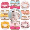 3 stkset katoen konijn oor tulband boog elastische haarband meisjes haaraccessoires prinses kerstdag geschenken baby hoofdband